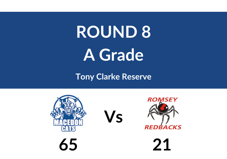 Round 8: Macedon V Romsey - A Grade