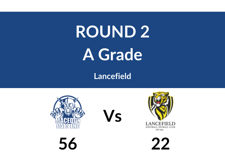 Round 2: Macedon V Lancefield - A Grade