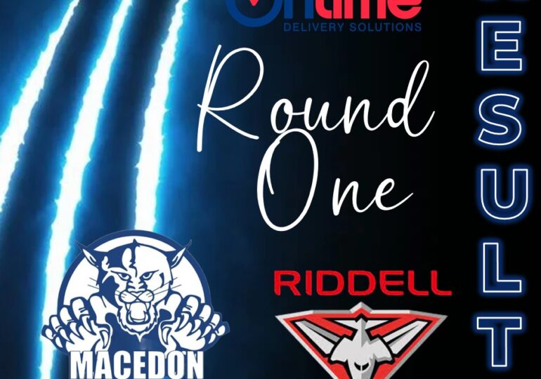 Round 1 Results - Macedon v Riddells Creek